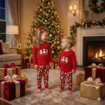 2 Pcs Kids Christmas Snowman Pajama Set-Aristo Baby