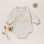 Cozy Rainbow Baby Romper