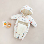 Baby Winter Plush Snowsuit & Shoes Set