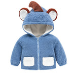 Polar Fleece Animal Jacket – Hooded Zipper Coat-Aristo Baby