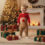Baby Christmas Reindeer Costume Romper Set-Aristo Baby
