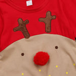 Baby Christmas Reindeer Costume Romper Set-Aristo Baby