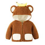 Baby Polar Fleece Animal Jacket – Hooded Zipper Coat-Aristo Baby
