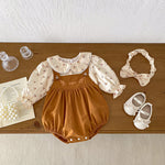 Baby Girl Embrodiered Romper & Floral Top Set | Mix & Match-Aristo Baby