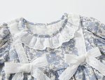 Floral Lace and Bow Romper