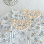 Autumn Outfit Floral Romper - Lace Dress Top - Aristo Baby