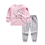 Girl Pink Cotton Pajamas Set