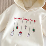 Merry Christmas Hooded Baby Romper - Holiday Jumpsuit-Aristo Baby