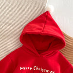Merry Christmas Hooded Baby Romper - Holiday Jumpsuit-Aristo Baby