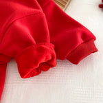 Merry Christmas Hooded Baby Romper - Holiday Jumpsuit-Aristo Baby