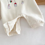 Merry Christmas Hooded Baby Romper - Holiday Jumpsuit-Aristo Baby