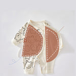 Newborn Bear Printed Jumpsuit – Pure Cotton - Aristo Baby