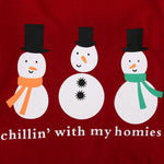 2 Pcs Kids Christmas Snowman Pajama Set-Aristo Baby