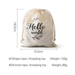 Montessori Wooden Baby Threading Toy