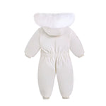 White Winter Snowsuit & Warm Waterproof Jumpsuit-Aristo Baby