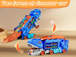 Best dinosaur toy gift for boys ages 3-7 includes 4 metal cars