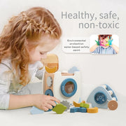 Wooden Rocket 5-in-1 Toy Set