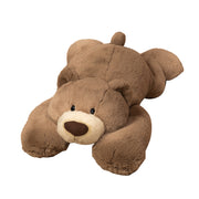 Lying Bear Plush Toy -Sleep Companion & Huggable Pillow
