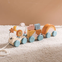 Montessori Wooden Train Toy Set