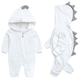 Dinosaur Hooded Cotton Jumpsuit