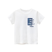 Printed Cotton White T-Shirt