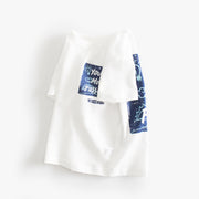 Printed Cotton White T-Shirt