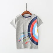 Vehicle Patterned Cotton T-Shirt