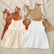 Side Pocket and Tie Strap Dress