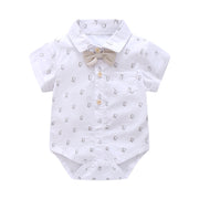 Baby Boy Bow Tie Suit Romper