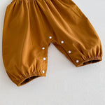 Baby Girl Embrodiered Romper - Overall & Floral Top | Mix & Match-Aristo Baby