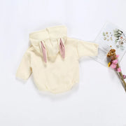 Baby Girl Rabbit Hoodie Romper