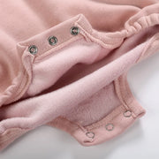 Baby Girl Rabbit Hoodie Romper
