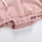 Baby Girl Rabbit Hoodie Romper