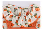 Orange Flower & Bear Dress - 2 Piece Style - Aristo Baby 
