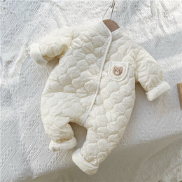 Baby Warm Thick Long Sleeve Romper for Autumn & Winter - Aristo Baby