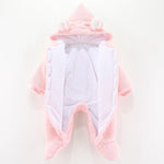 baby hooded winter jumpsuit 