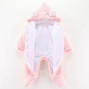 baby hooded winter jumpsuit 