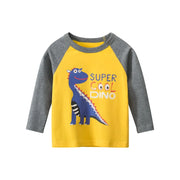 Boys Dinosaur Long Sleeve T-Shirts | 100% Cotton-Aristo Baby