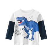 Boys Dinosaur Long Sleeve T-Shirt| 100% Cotton-Aristo Baby