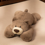 Lying Bear Plush Toy -Sleep Companion & Huggable Pillow