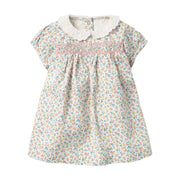 Girls Floral Dress – Short Sleeve Princess Outfit