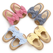 Baby Girl Bow Knot Sandals – Non-Slip First Walkers