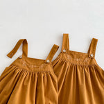 Baby Girl Embrodiered Romper - Overall & Floral Top Aristo Baby