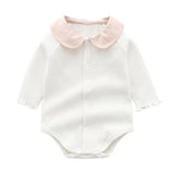 Peter Pan Collar Cotton Romper