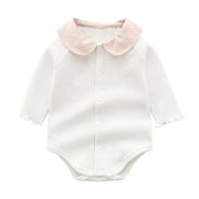 Peter Pan Collar Cotton Romper