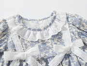 Floral Lace and Bow Romper