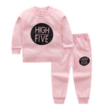 Girl Pink Cotton Pajamas Set