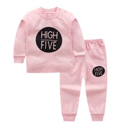 Girl Pink Cotton Pajamas Set