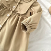 Cotton Bow Detailed Windbreaker Jacket - Aristo Baby