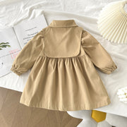 Girls khaki cotton windbreaker jacket